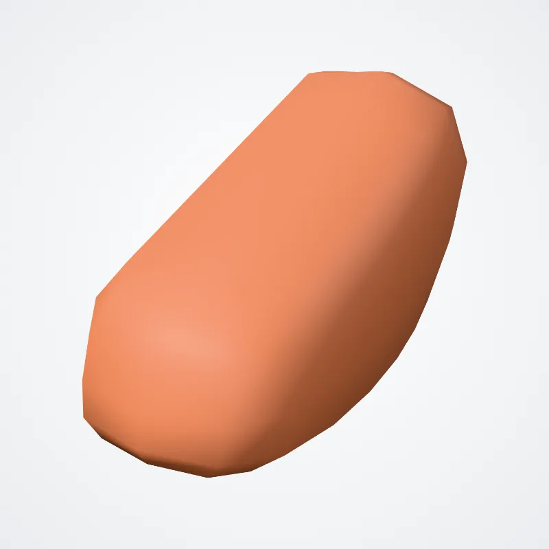 (Glandula parotidea accessoria) ((Accessory parotid gland)) hervorgehoben in einem 3D-Modell des menschlichen Körpers