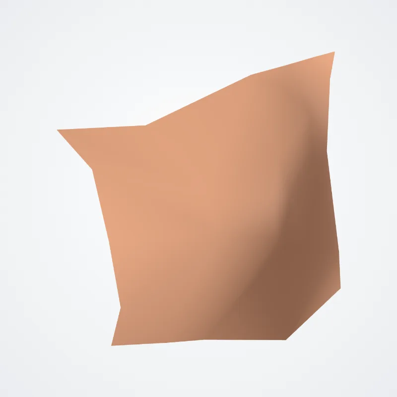 Antitragus hervorgehoben in einem 3D-Modell des menschlichen Körpers