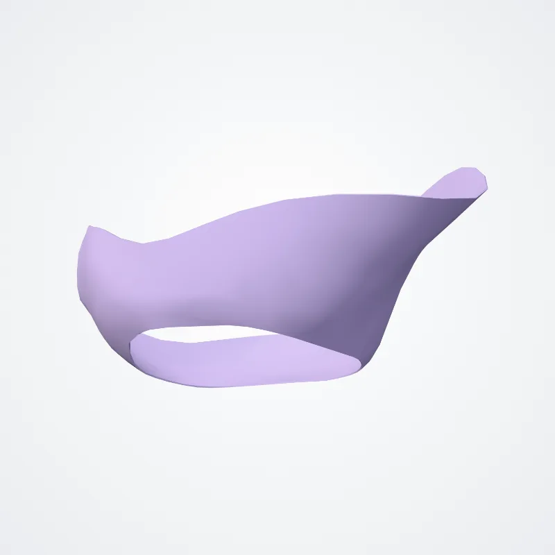 Articular capsule of temporomandibular joint (Capsula articularis articuli temporomandibularis) highlighted in a 3D model of the human body
