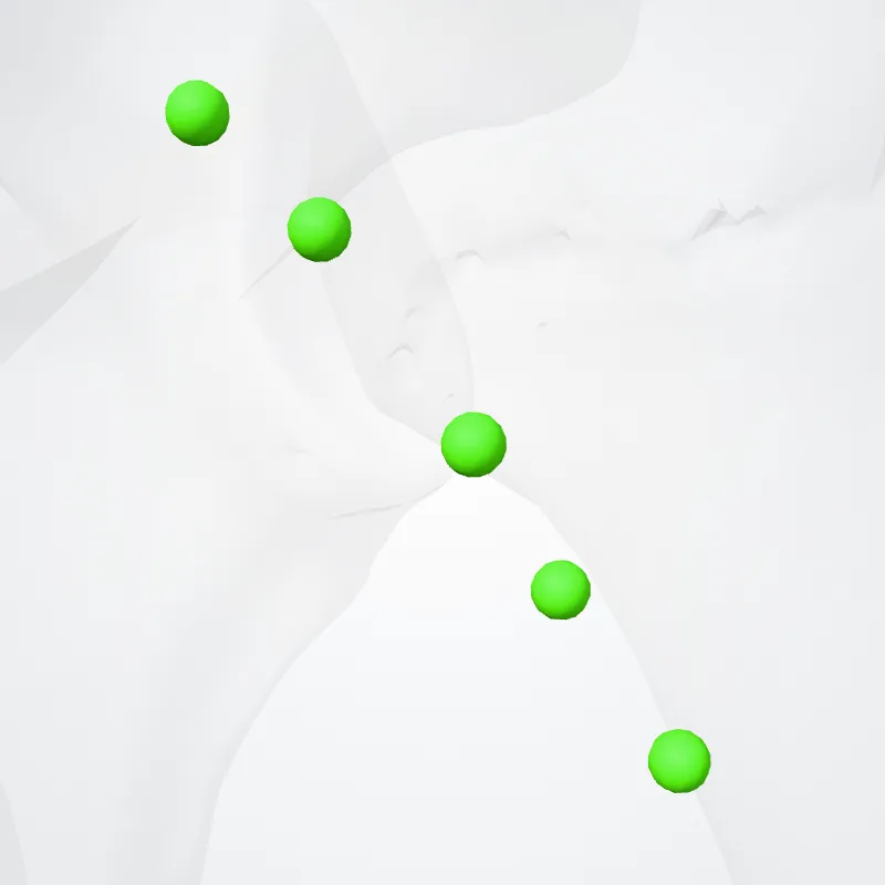 Nodi brachiales (Brachial nodes) hervorgehoben in einem 3D-Modell des menschlichen Körpers