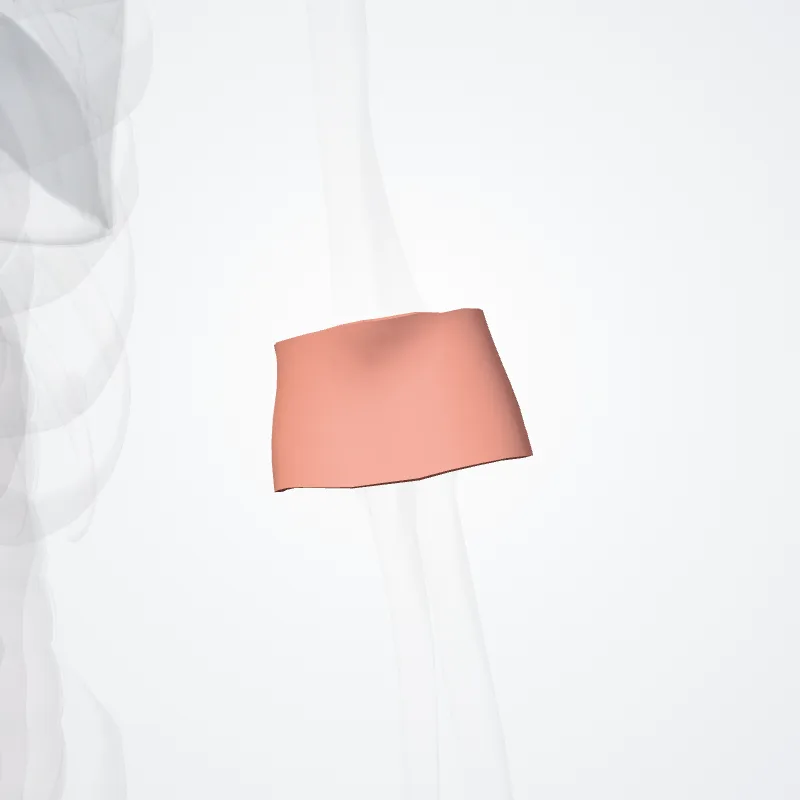 Cubital region (Regio cubitalis) highlighted in a 3D model of the human body
