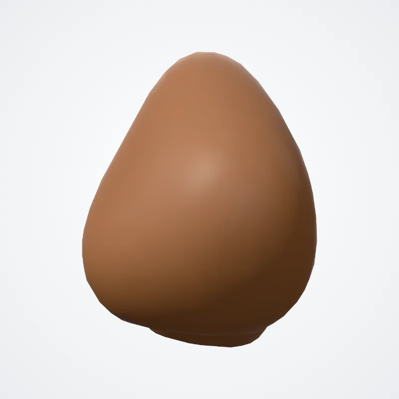 Declive hervorgehoben in einem 3D-Modell des menschlichen Körpers