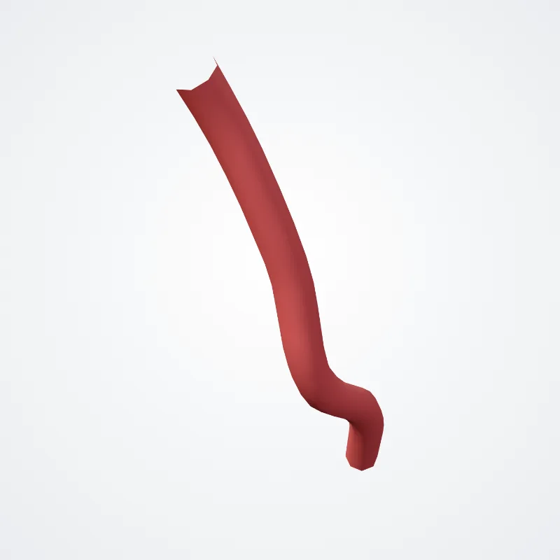 Arteria plantaris profunda (Deep plantar artery) hervorgehoben in einem 3D-Modell des menschlichen Körpers