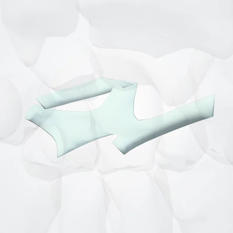 Ligamenta intercarpea dorsalia (Dorsal intercarpal ligaments) hervorgehoben in einem 3D-Modell des menschlichen Körpers