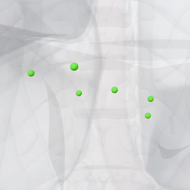 Nodi phrenici inferiores (Inferior diaphragmatic nodes) hervorgehoben in einem 3D-Modell des menschlichen Körpers