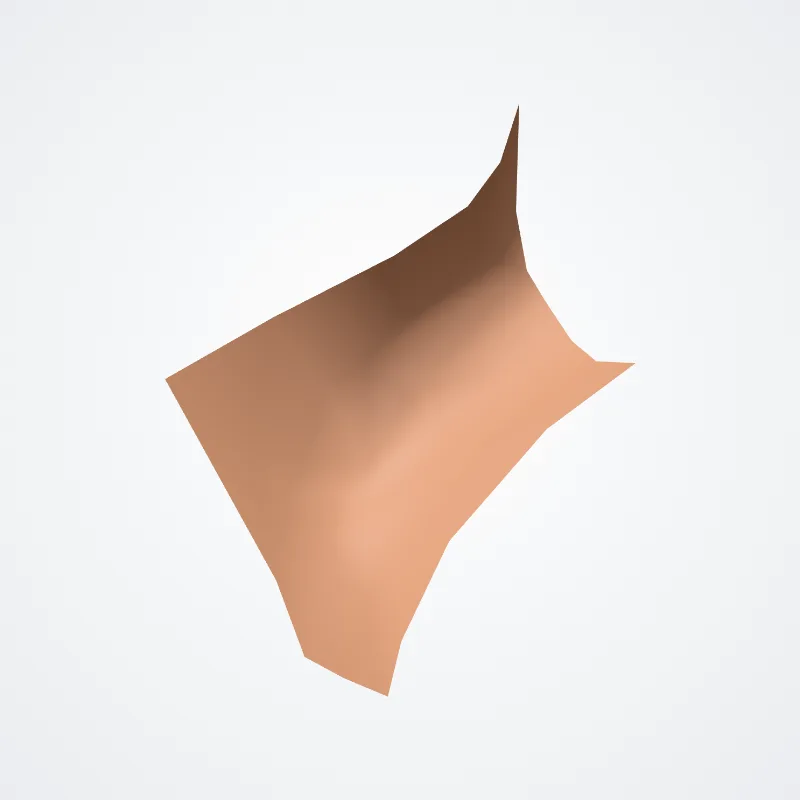 Intertragic incisure (Incisura intertragica) highlighted in a 3D model of the human body
