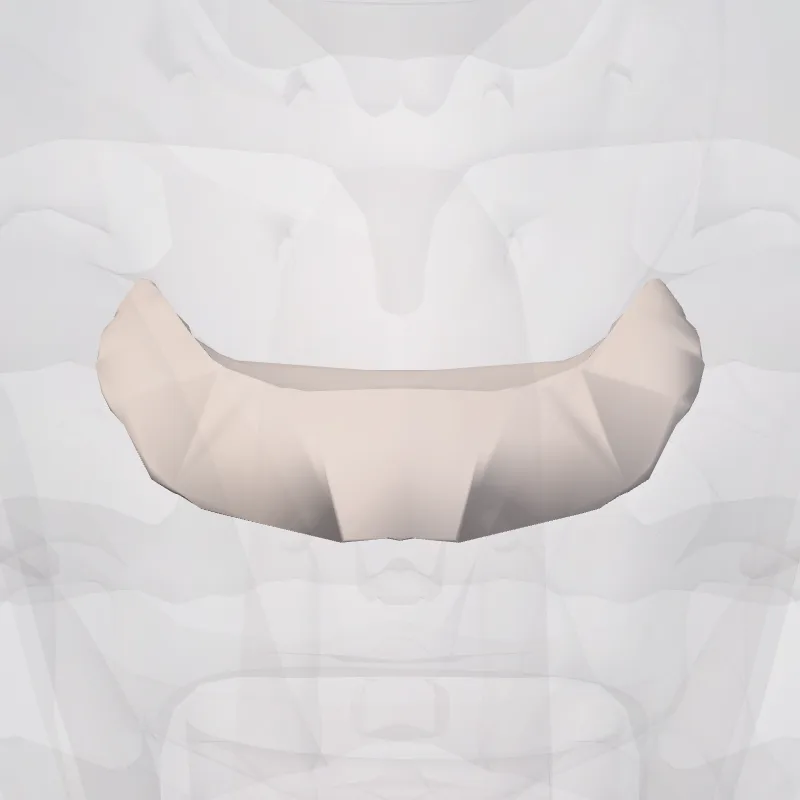 Discus intervertebralis C4-C5 (Intervertebral disc C4-C5) hervorgehoben in einem 3D-Modell des menschlichen Körpers