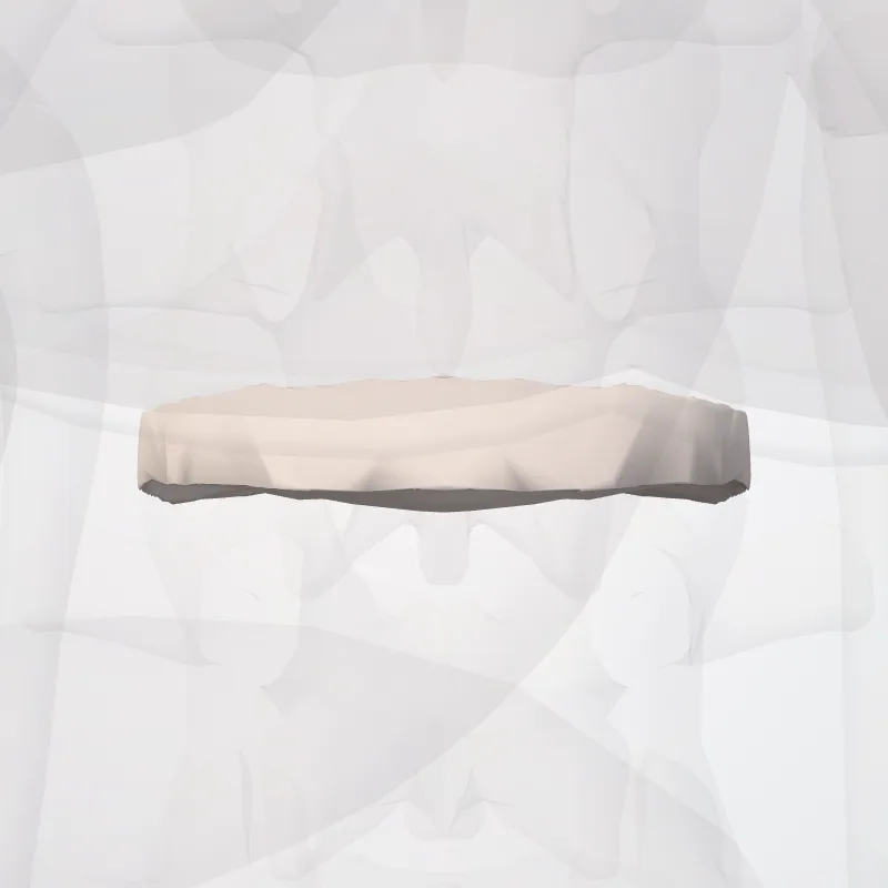 Intervertebral disc L2-L3 (Discus intervertebralis L2-L3) highlighted in a 3D model of the human body