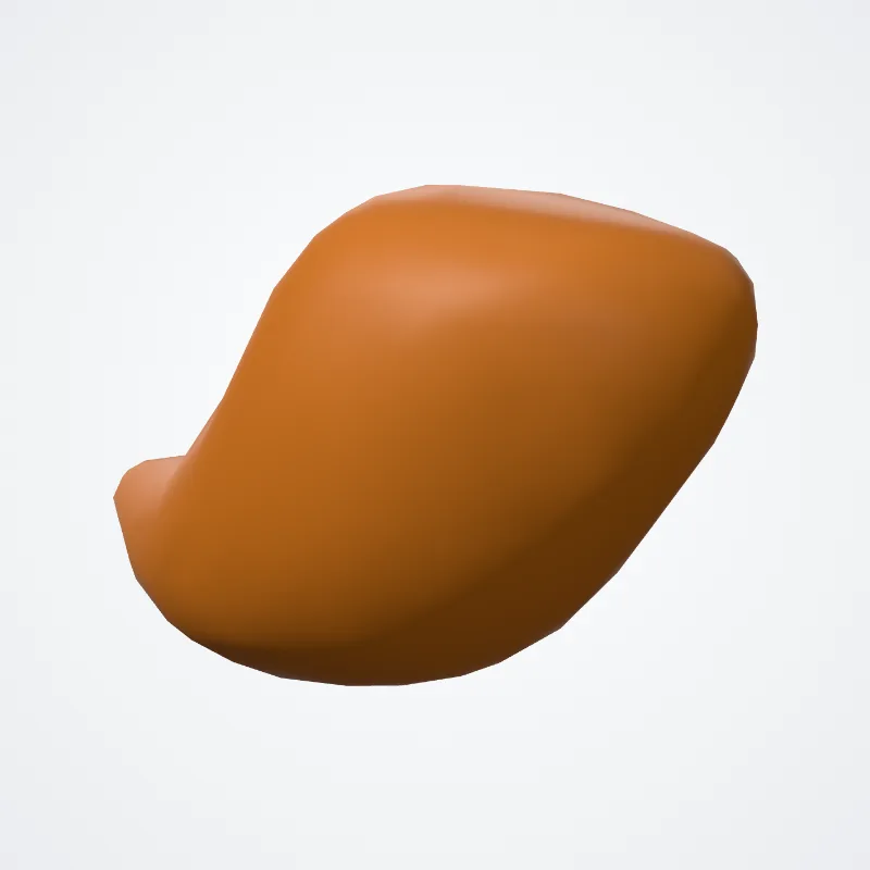 Corpus geniculatum laterale (Lateral geniculate body) hervorgehoben in einem 3D-Modell des menschlichen Körpers