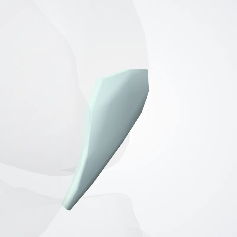 Retinaculum laterale patellae (Lateral patellar retinaculum) hervorgehoben in einem 3D-Modell des menschlichen Körpers