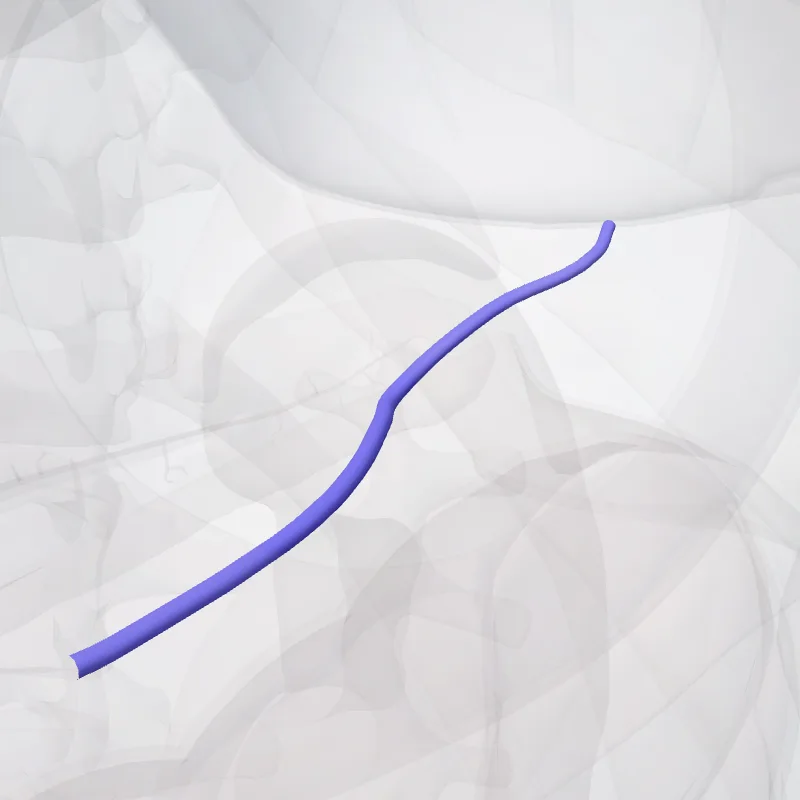 Vena gastroomentalis sinistra (Left gastro-omental vein) hervorgehoben in einem 3D-Modell des menschlichen Körpers