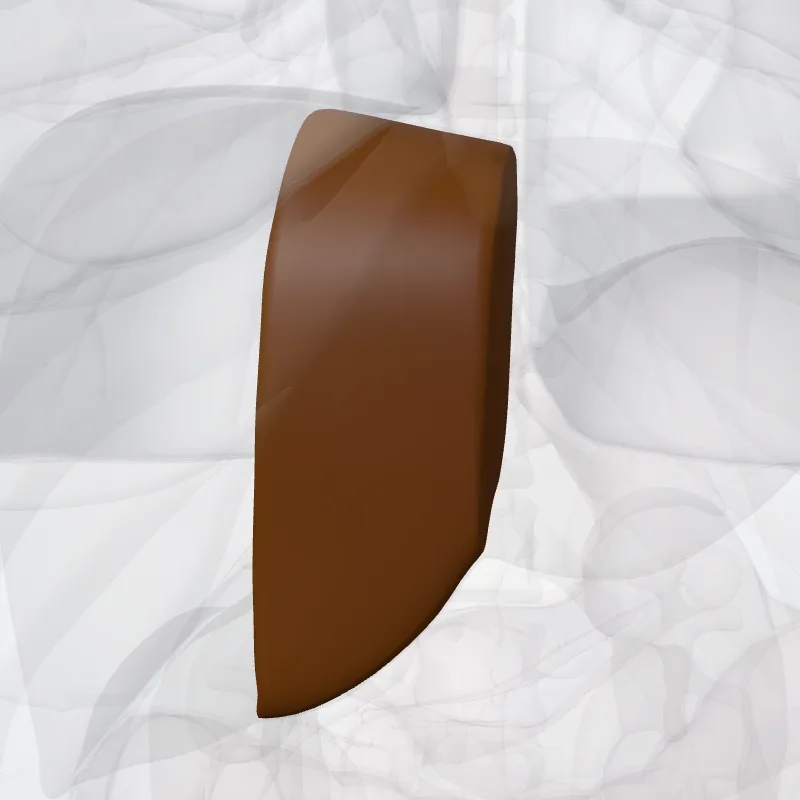 Segmentum mediale sinistrum hepatis (IV) (Left medial segment of liver (IV)) hervorgehoben in einem 3D-Modell des menschlichen Körpers
