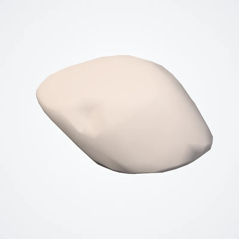 Lunate bone (Os lunatum) highlighted in a 3D model of the human body
