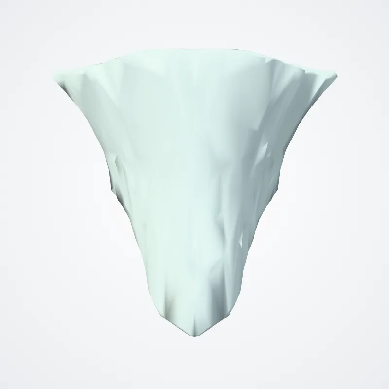 Ligamentum thyreohyoideum medianum (Median thyrohyoid ligament) hervorgehoben in einem 3D-Modell des menschlichen Körpers