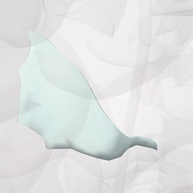 Meso-appendix (Mesoappendix) highlighted in a 3D model of the human body