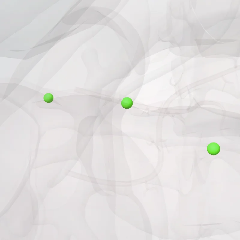 Nodi colici medii (Middle colic nodes) hervorgehoben in einem 3D-Modell des menschlichen Körpers