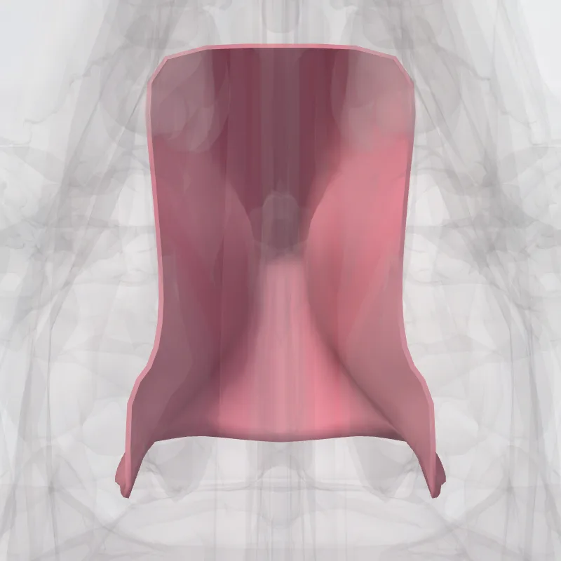 Pars nasalis pharyngis (Nasopharynx) hervorgehoben in einem 3D-Modell des menschlichen Körpers