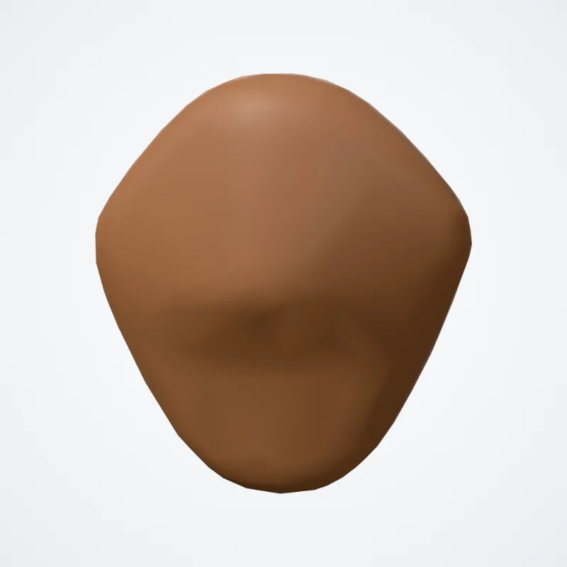 Nodulus vermis (Nodule of vermis) hervorgehoben in einem 3D-Modell des menschlichen Körpers