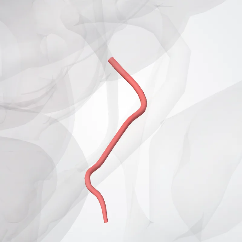 Obturator artery (Arteria obturatoria) highlighted in a 3D model of the human body