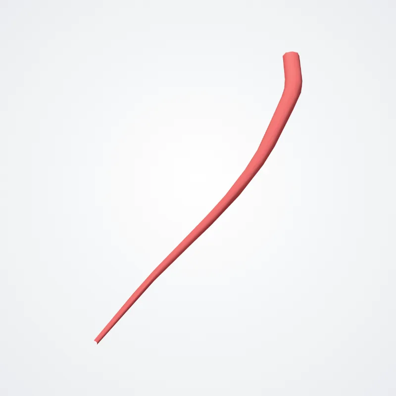 Arteria alveolaris superior posterior (Posterior superior alveolar artery) hervorgehoben in einem 3D-Modell des menschlichen Körpers