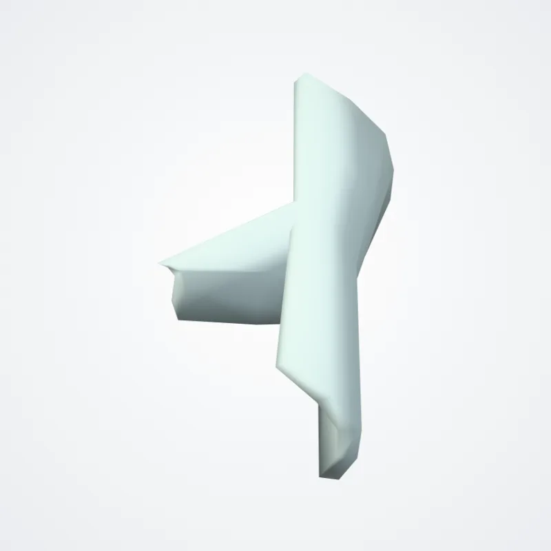 Radial collateral ligament of wrist joint (Ligamentum collaterale radiale carpi) highlighted in a 3D model of the human body