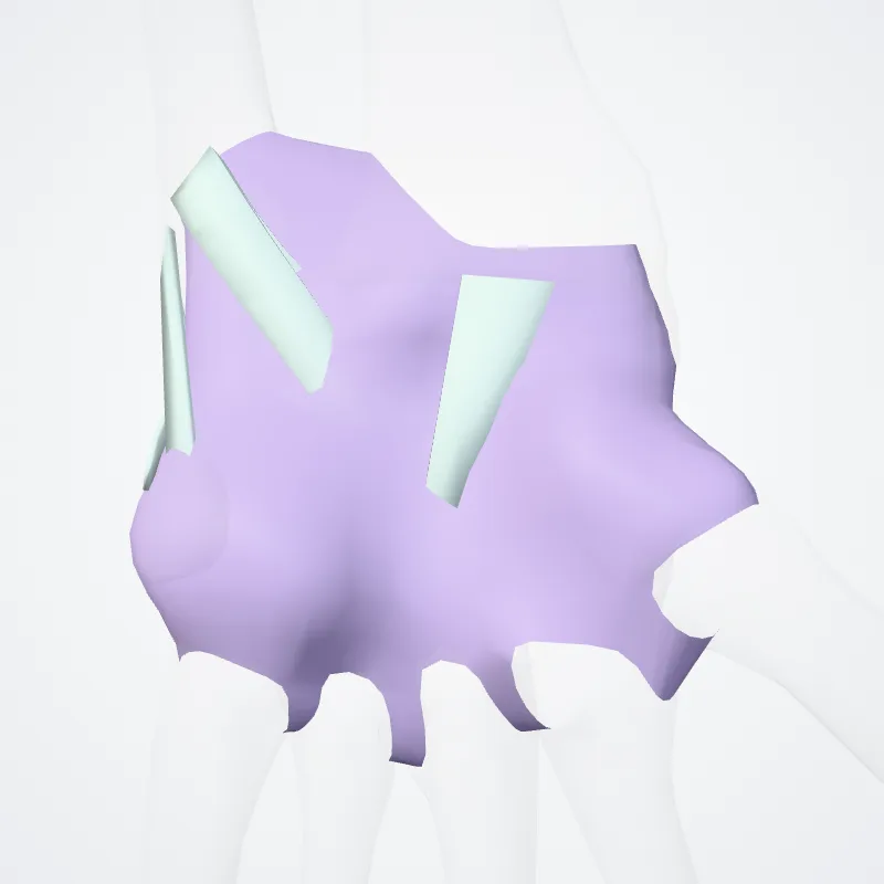 Articulatio radiocarpea (Radiocarpal joint) hervorgehoben in einem 3D-Modell des menschlichen Körpers
