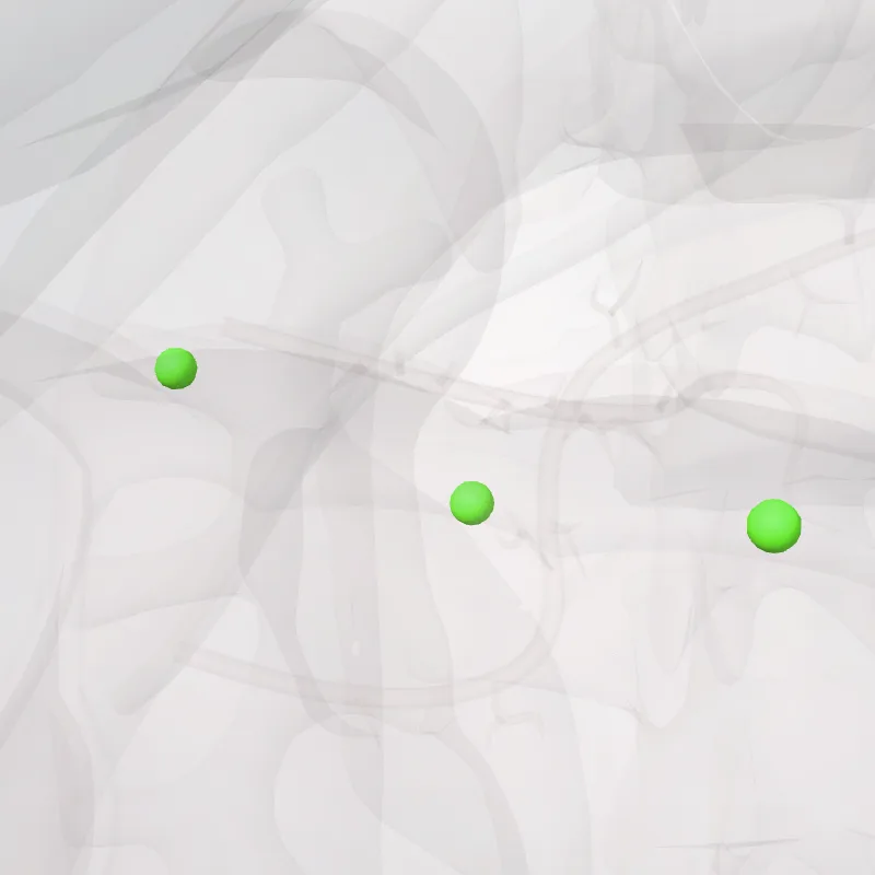 Nodi colici dextri (Right colic nodes) hervorgehoben in einem 3D-Modell des menschlichen Körpers