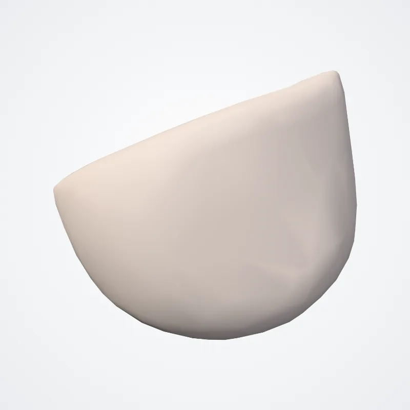 Valvula coronaria dextra aortae (Right coronary leaflet) hervorgehoben in einem 3D-Modell des menschlichen Körpers
