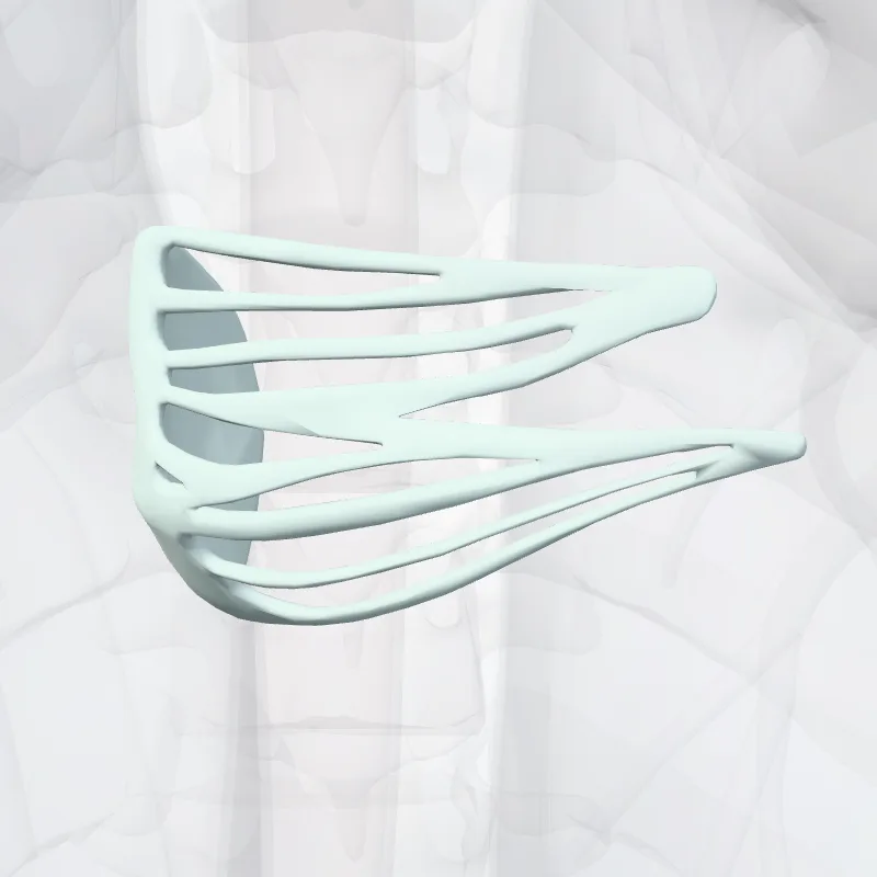 Septal leaflet of right atrioventricular valve (Cuspis septalis valvae atrioventricularis dextrae) highlighted in a 3D model of the human body