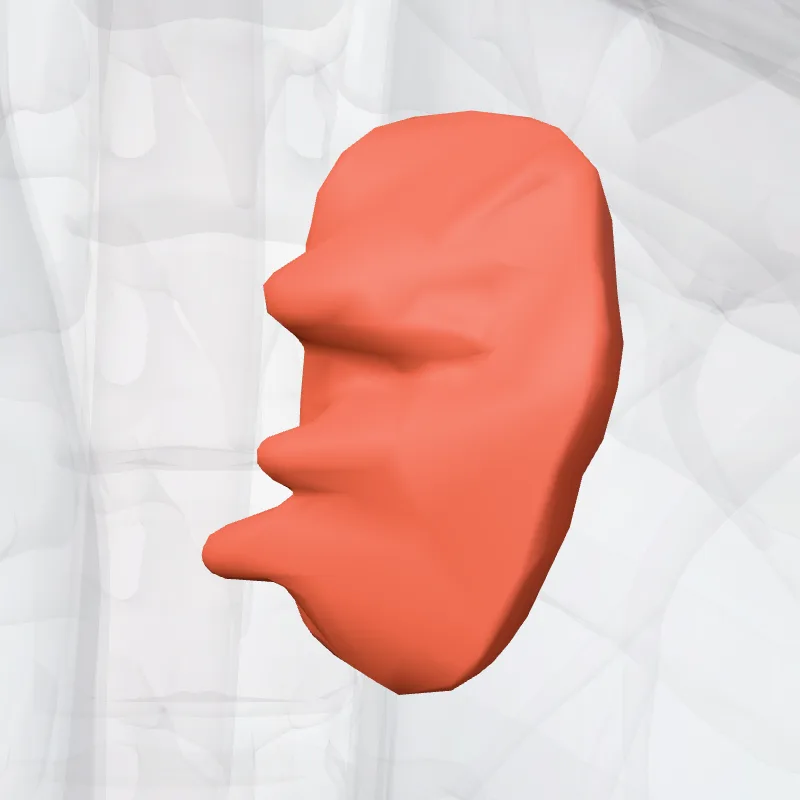 Septal papillary muscle of right ventricle (Musculus papillaris septalis ventriculi dextri) highlighted in a 3D model of the human body