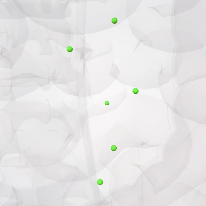 Sigmoid nodes (Nodi sigmoidei) highlighted in a 3D model of the human body