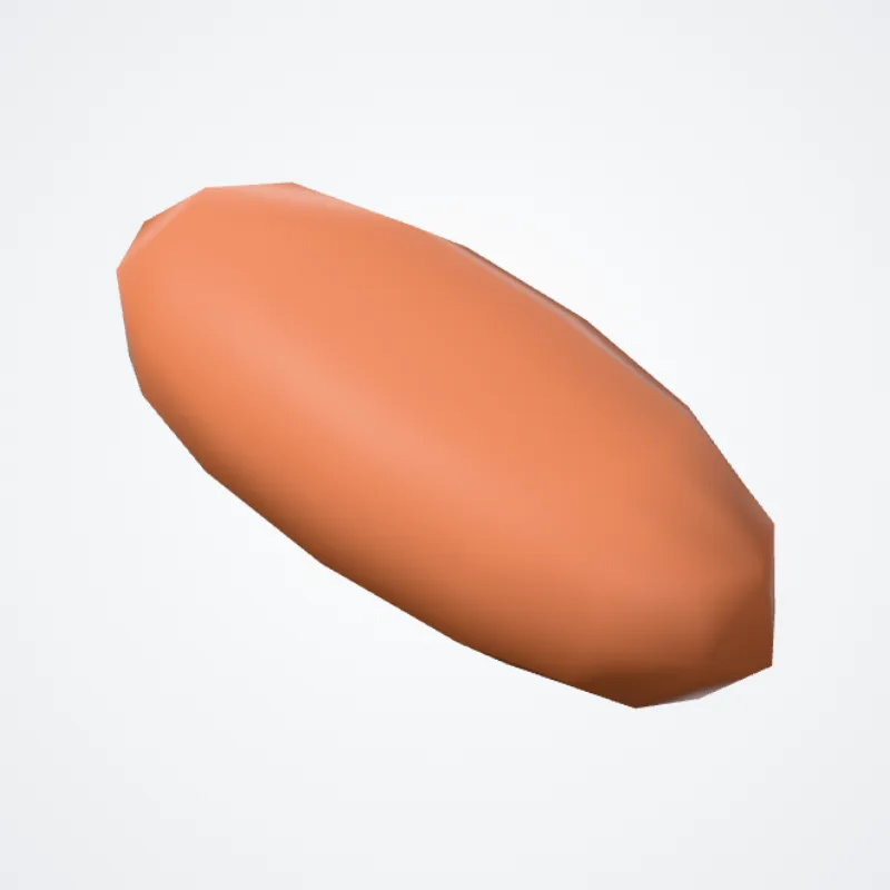 Glandula parathyreoidea superior (Superior parathyroid gland) hervorgehoben in einem 3D-Modell des menschlichen Körpers