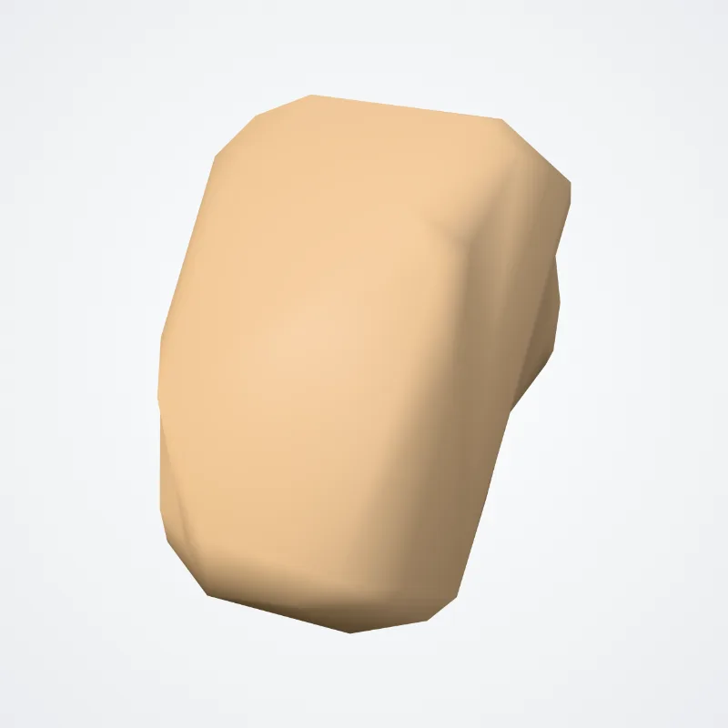 Os triquetrum (Triquetrum bone) hervorgehoben in einem 3D-Modell des menschlichen Körpers