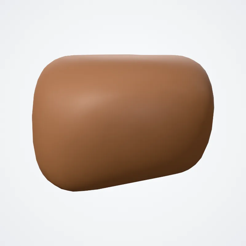 Tuber vermis (Tuber of vermis) hervorgehoben in einem 3D-Modell des menschlichen Körpers